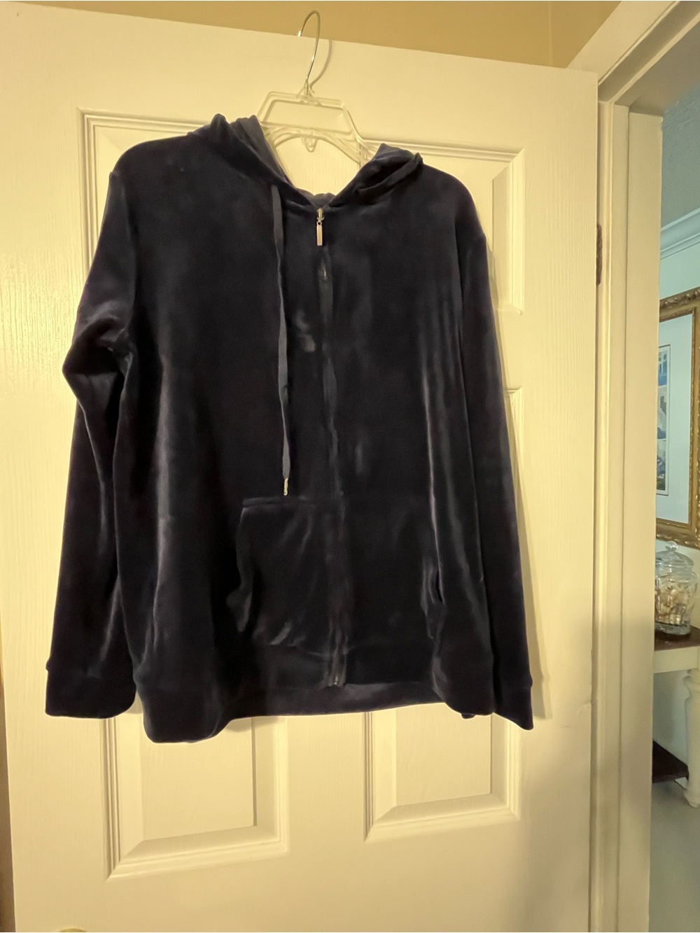 Women’s Dolce Vita  Plush Hooded Zip Jacket - Navy